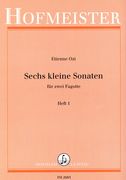 Sechs Kleine Sonaten : Für Zwei Fagotte - Heft 1.