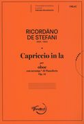 Capriccio In la : Per Oboe Con Accomp. Di Pianoforte, Op. 13 / edited by Gabriele Mendolicchio.