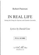 In Real Life : Dating Site Songs For Soprano and Chamber Ensemble.