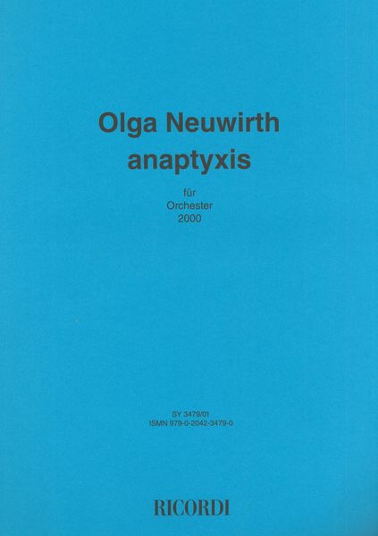 Anaptyxis : For Orchestra (2000).