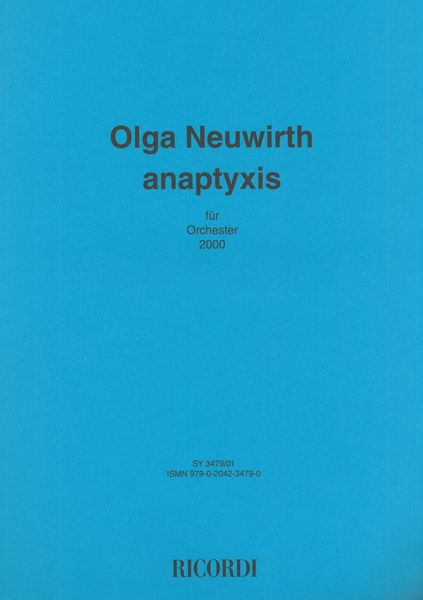 Anaptyxis : For Orchestra (2000).