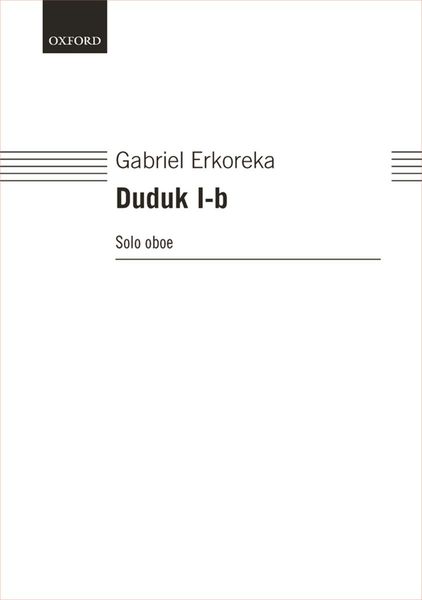Duduk I-B : For Solo Oboe (2000,2017).