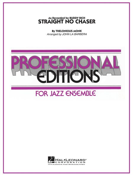 Straight No Chaser : For Jazz Ensemble / arr. John la Barbera.