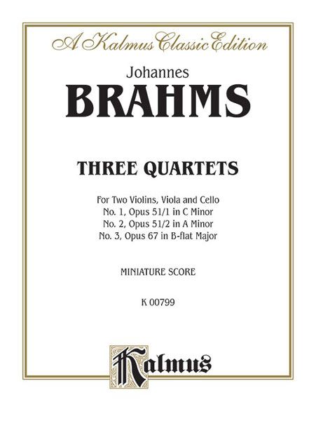 String Quartets, Op. 51 Nos. 1 & 2 and Op. 67.