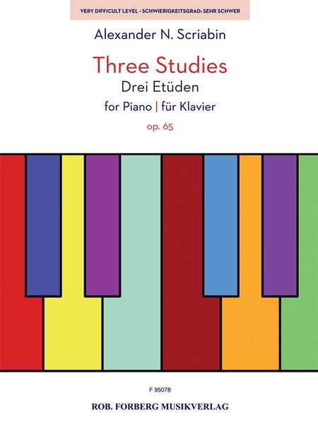 Three Studies, Op. 65 : For Piano.