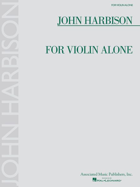 For Violin Alone.