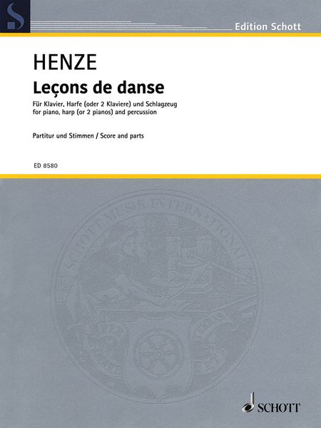Leçons De Danse : For Piano, Harp (Or 2 Pianos) and Percussion.