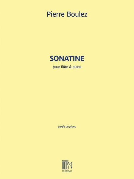 Sonatine : Pour Flute et Piano / Revised Edition by Susanne Gärtner.