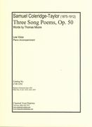 Three Song Poems, Op. 50 : For Low Voice and Piano.