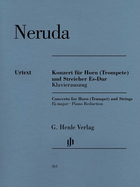 Konzert : Für Horn (Trompete) und Streicher Es-Dur - Klavierauszug / Ed. Dominik Rahmer.