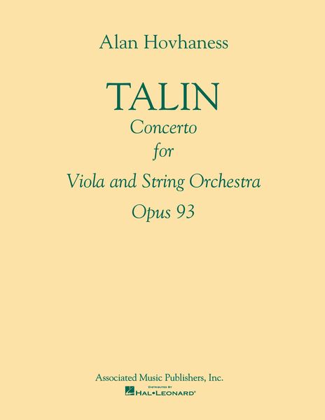 Talin : For Viola and String Orchestra.