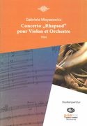 Concerto (Rhapsod) : Pour Violon et Orchestre (1964).