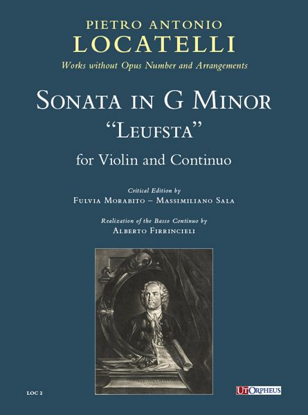 Sonata In G Minor (Leufsta) : For Violin and Continuo / Ed. Fulvia Morabito & Massimiliano Sala.