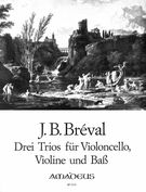 Drei Trios, Op. 39 : Für Violoncello, Violine und Bass.