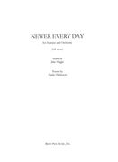 Newer Every Day : For Soprano and Orchestra.