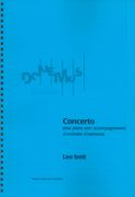Concerto : Pour Piano Avec Accompagnement d'Orchestre d'Harmonie (1937).