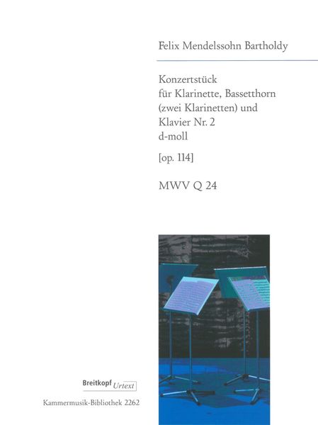 Konzertstueck Op. 114 : Für Klarinette, Bassetthorn (Zwei Klarinetten) und Klavier.