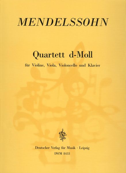 Quartet In D Minor : For Violin, Viola, Violoncello and Piano / edited by Wulf Konold.