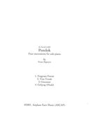 Pondok : Four Movements For Solo Piano.