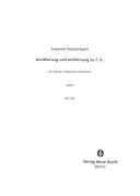 Annäherung und Entfernung Zu F. H. : Für Violine, Violoncello und Klavier (2005).