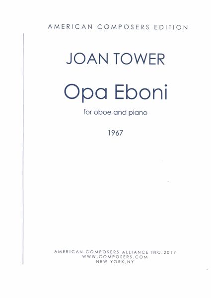 Opa Eboni : For Oboe and Piano (1967).