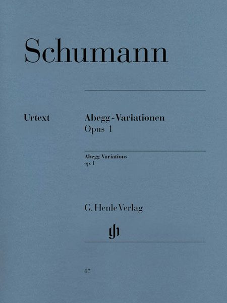 Abegg-Variationen, Op. 1 : For Piano / edited by Ernst Herttrich.