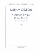 Woman of Valor (Eishet Chayil) : For Voice and Piano (1982).