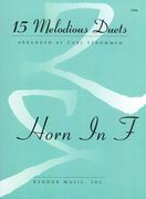 15 Melodious Duets : For Horn In F / arranged by Carl Strommen.