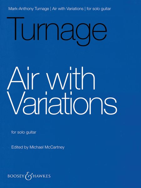 Air With Variations : For Solo Guitar / edited by Michael McCartney.