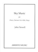 Sky Music : For Flute, Clarinet (A and B Flat) and Harp (2004).