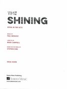 The Shining : Opera In Two Acts.