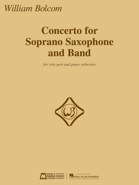 Concerto : For Soprano Saxophone and Band (2015) / Piano reduction by Edmund Cionek.