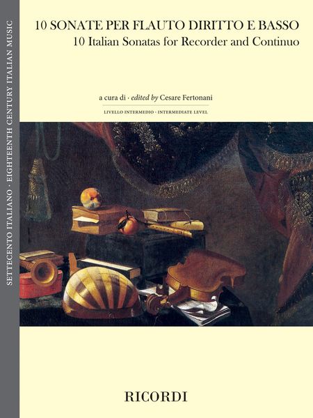 10 Italian Sonatas : For Recorder and Continuo / edited by Cesare Fertonani.