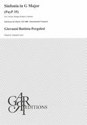 Sinfonia In G Major, Payp 35 : For 2 Horn, Strings and Basso Continuo / Ed. Alejandro Garri.