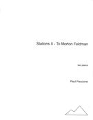 Stations II - To Morton Feldman : For Two Pianos (2007).