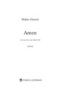 Amen : For Male Choir and Tubular Bell (2016).