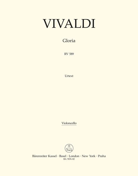 Gloria, RV 589 : For Soli, Chorus and Orchestra / edited by Malcolm Bruno and Caroline Ritchie.