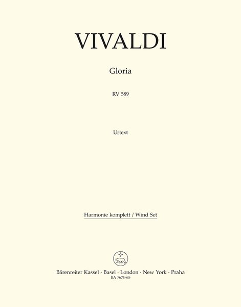 Gloria, RV 589 : For Soli, Chorus and Orchestra / edited by Malcolm Bruno and Caroline Ritchie.