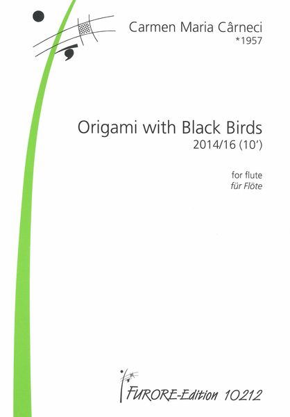 Origami With Black Birds : For Flute (2014/16).