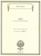 Here : For Mezzo-Soprano and Piano.