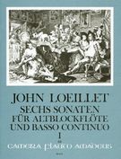 Sechs Sonaten : Für Altblockflöte (Querflöte,Oboe) und Basso Continuo, Op. 3/1-3.