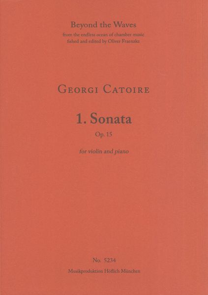 1. Sonata, Op. 15 : For Violin and Piano.