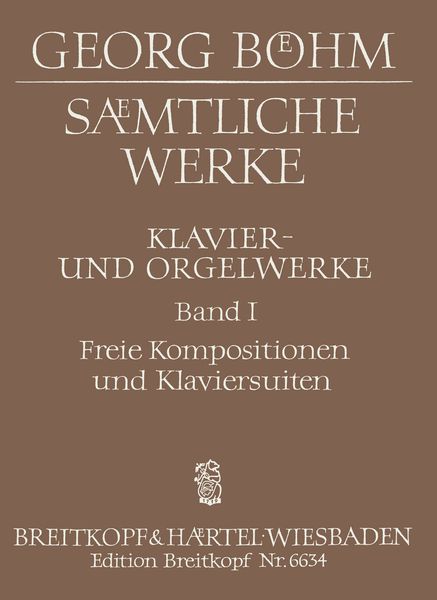 Klavier- und Orgelwerk, Band 1.