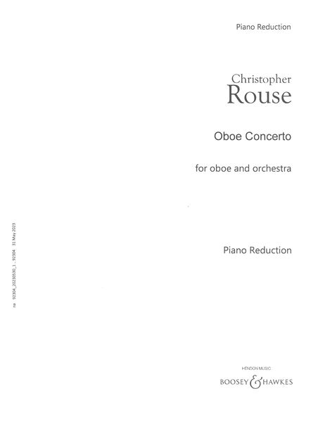 Oboe Concerto (2010) / Piano reduction by Chitose Okashiro.