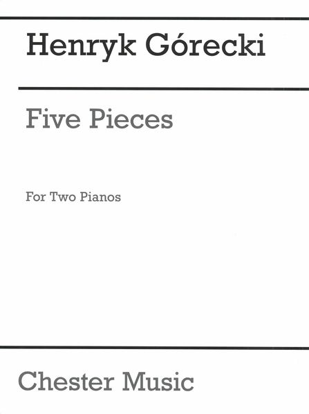 Five Pieces, Op. 13 : For Two Pianos (1959).