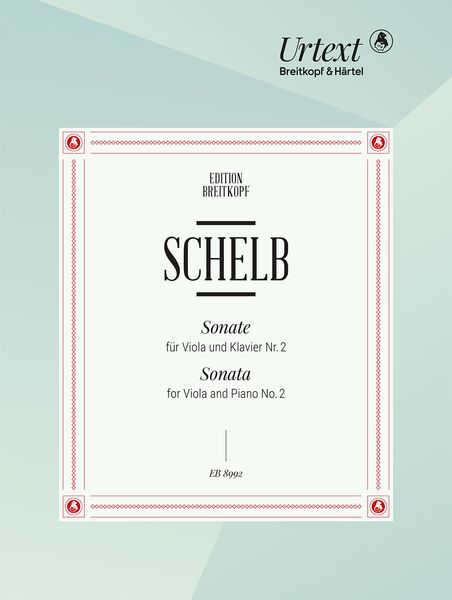 Sonate : Für Viola und Klavier Nr. 2 / edited by Albert Schelb.