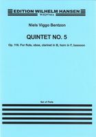 Quintet No. 5, Op. 116 : For Flute, Oboe, Clarinet In B, Horn In F, Bassoon.