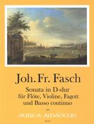 Sonata In D-Dur : Für Flöte, Violine, Fagott und Basso Continuo / edited by Wolfgang Kostujak.