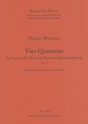 Vier Quartette, Op. 6 : Für Sopran, Alt, Tenor und Bass Mit Klavierbegleitung.