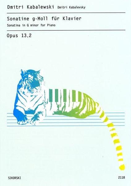 Sonatine G-Moll, Op. 13, 2 : Für Klavier (1933, Rev. 1969).